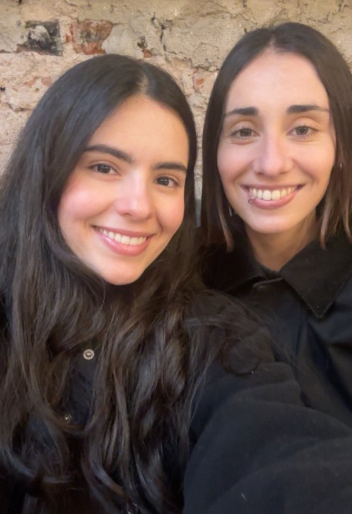 Delfina and Luciana, founders of Lingua Australis, smiling together